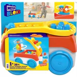 Spinning Wagon Building Set With 1 Spinning Wagon 19 Big Building Blocks And 1 Block Buddies
